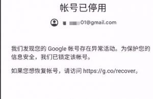 Google Voice账号异常被锁定